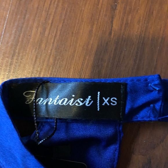 Royal blue semi-formal mini dress - Picture 3 of 4